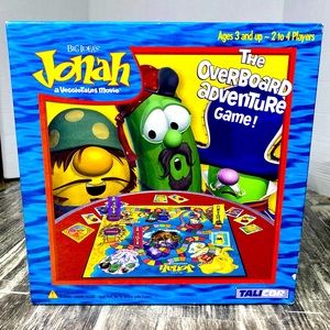 Vintage Veggie Tales Overboard Adventure Board Game